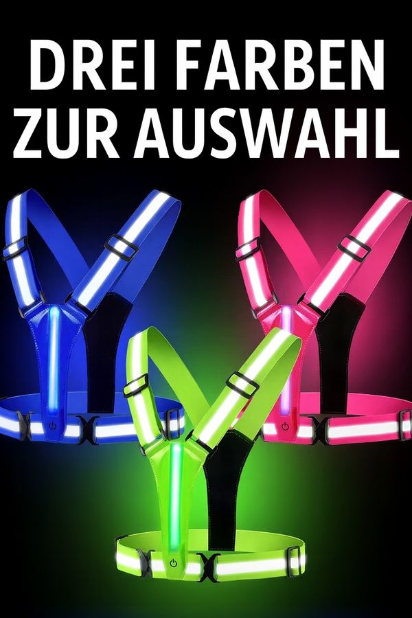 Sichere LED-Laufweste